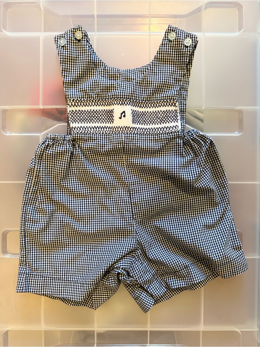 Music Note 12 Month Smocked Romper